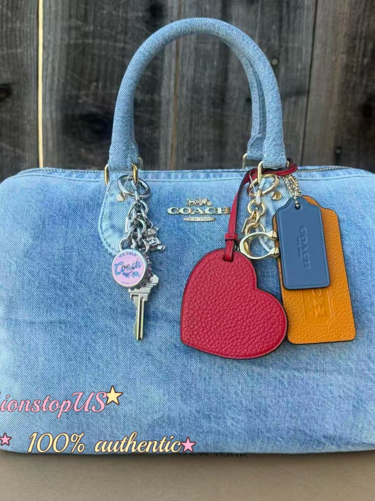 Last 2nwtcoach Rowan Large Satchel In Loved Denimcdy75